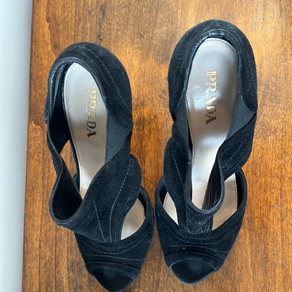 Prada black suede shoes - Picture 2 of 7